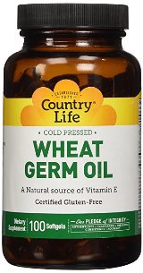 Country Life uses the highest-quality cold pressed wheat germ oil - a natural source of Vitamin E and unsaturated fatty acids..